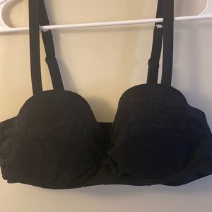 Lace Overlay Bikini Top